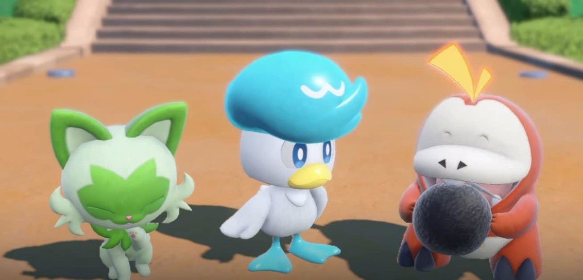 Pokemon Sprigatito, Quaxly and Fuecoco